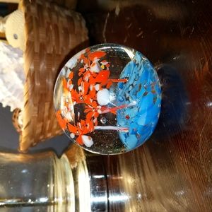 Vintage Glass Paper Weight